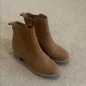 Toms Brown Ankle Booties